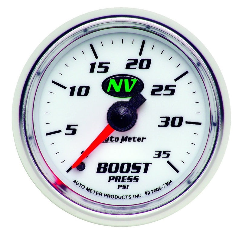 Autometer NV 52mm 0-35 PSI Boost Mechanical Gauge 7304