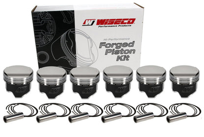 Wiseco Nissan RB2DET Skyline 2.5L 24V 86.25mm Bore .010 Oversized 14cc Dome Piston Kit - eliteracefab.com