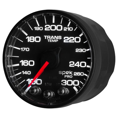 Autometer Spek-Pro 52.4mm 100-300 Deg F Digital Stepper Motor Trans Temp Gauge P342328