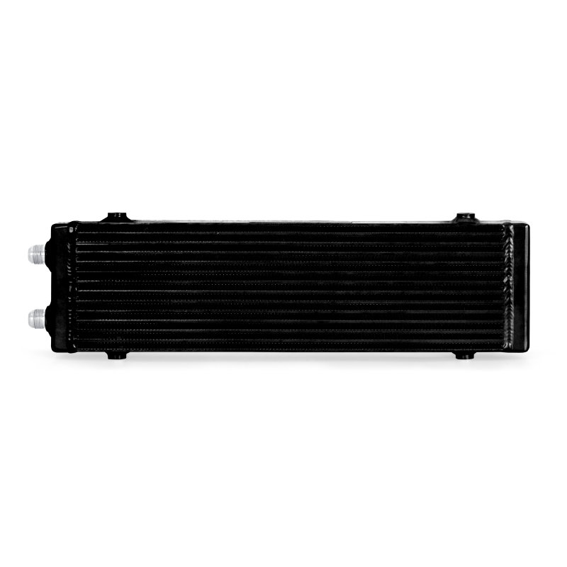 Mishimoto Universal Large Bar and Plate Dual Pass Black Oil Cooler - eliteracefab.com