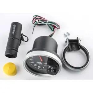 AutoMeter GAUGE; TACHOMETER; 5in.; 10K RPM; PEDESTAL W/EXT. SHIFT-LITE; BLACK; AUTO GAGE - eliteracefab.com