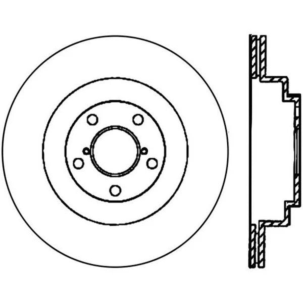 STOPTECH 06-07 WRX / 05-08 LGT REAR CRYO-STOP ROTOR, 120.47025CRY - eliteracefab.com