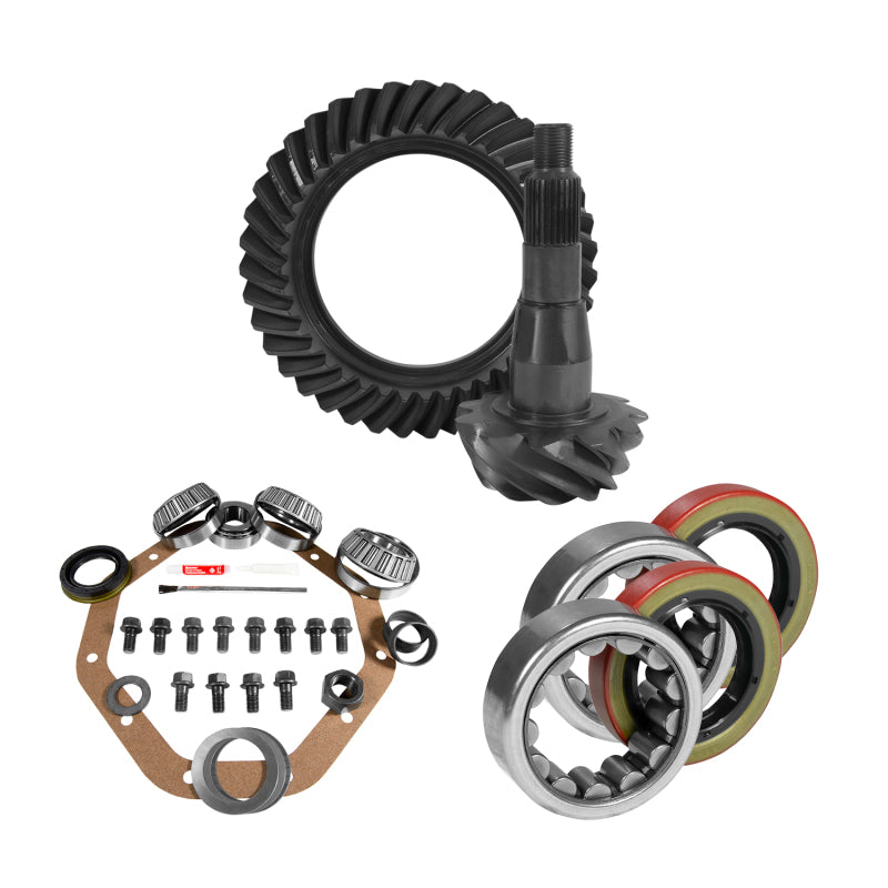 Yukon 9.25in CHY 3.91 Rear Ring & Pinion Install Kit 1.62in ID Axle Bearings and Seal Yukon Gear & Axle