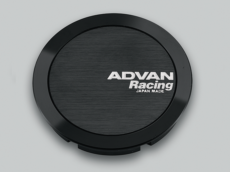 Advan Full Flat 63mm Centercap - Black - eliteracefab.com