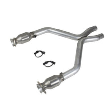 Load image into Gallery viewer, BBK 11-14 Mustang 3.7 V6 Short Mid X Pipe With Catalytic Converters 2-1/2 For BBK Long Tube Headers - eliteracefab.com