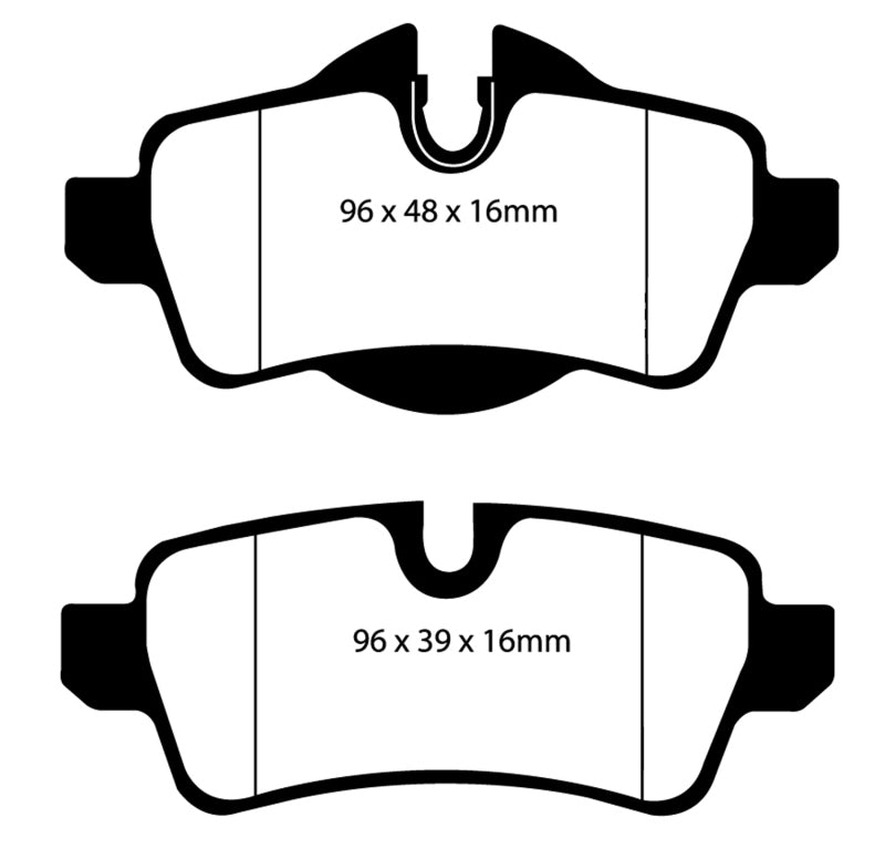 EBC 07-14 Mini Hardtop 1.6 Ultimax2 Rear Brake Pads - eliteracefab.com