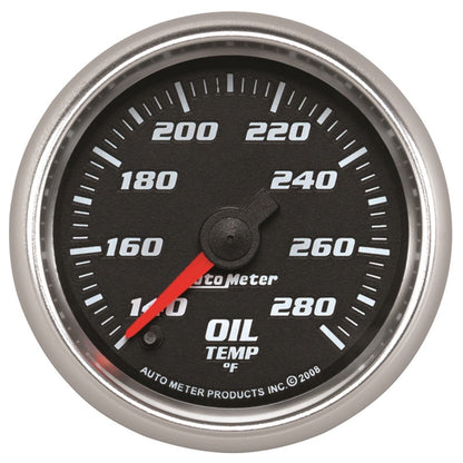 Autometer Pro-Cycle Gauge Oil Temp 2 1/16in 140-280f Digital Stepper Mo 19640