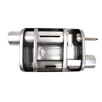 BBK VariTune Adjustable Performance Muffler 2-1/2 Offset/Offset Stainless Steel - eliteracefab.com