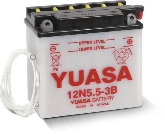 Yuasa 12N5.5-3B Conventional 12 Volt Battery Yuasa Battery