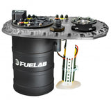 Fuelab Quick Service Surge Tank w/No Lift Pump & Twin Screw 600LPH Brushless Pump - Titanium