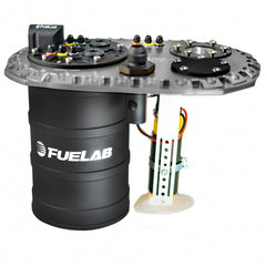 Fuelab Quick Service Surge Tank w/49442 Lift Pump & Dual 500LPH Brushed Pumps w/Controller -Titanium