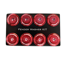 Load image into Gallery viewer, NRG Fender Washer Kit w/Color Matched M8 Bolt Rivets For Plastic (Red) - Set of 8 - FW-800RD