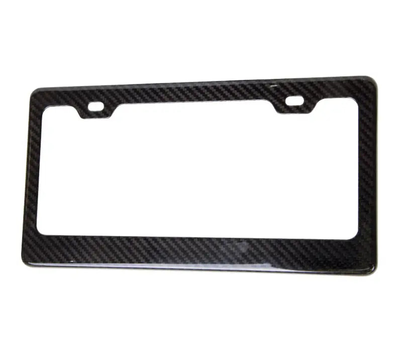 NRG Carbon Fiber License Plate Frame Shinny Wet - eliteracefab.com