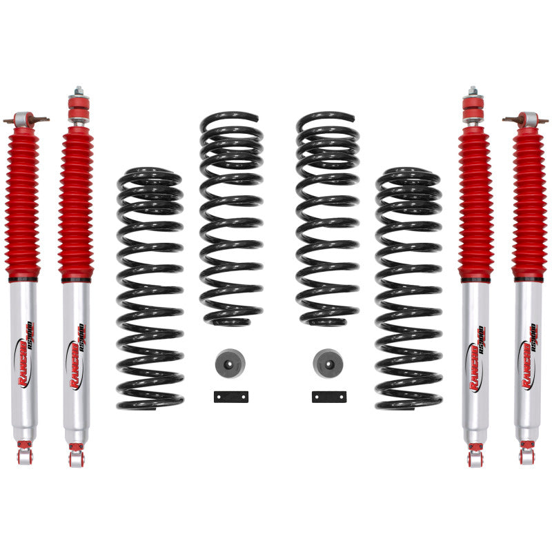 Rancho 07-17 Jeep Wrangler Front and Rear Suspension System - Master Part Number / One Box - eliteracefab.com