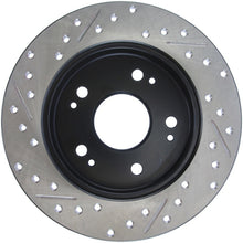 Load image into Gallery viewer, STOPTECH 06-09 HONDA CIVIC EX/SI SLOTTED &amp; DRILLED LEFT REAR ROTOR, 127.40040L - eliteracefab.com