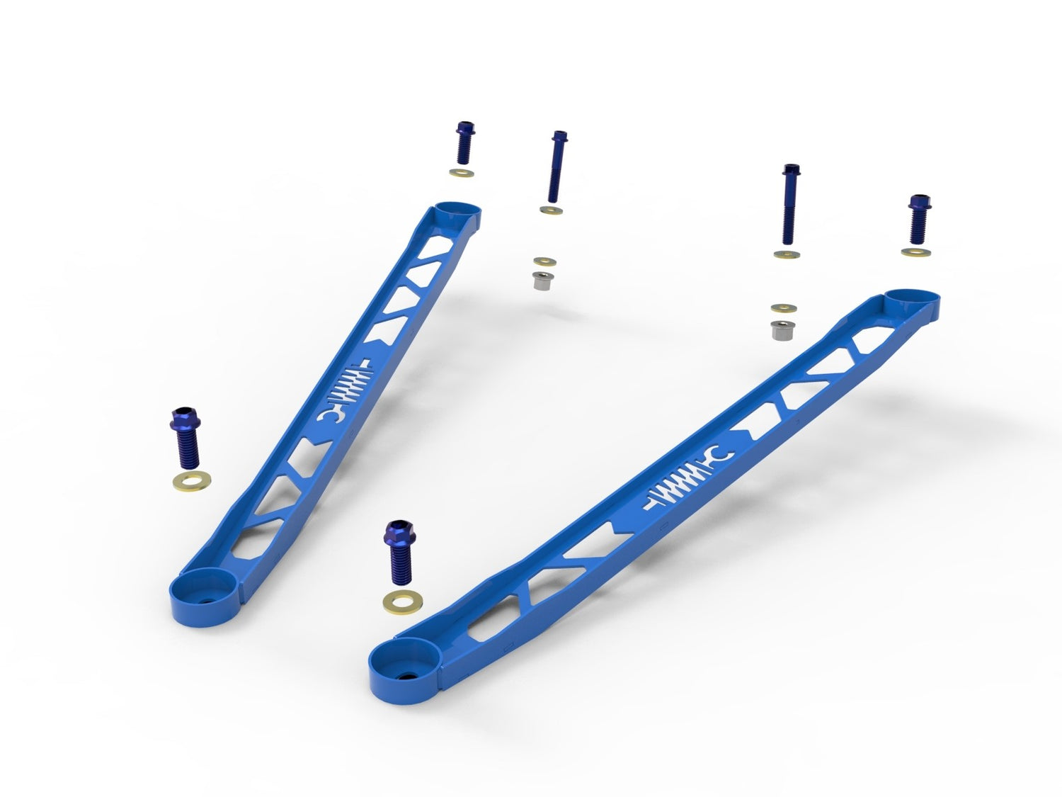 aFe CONTROL 304 Stainless Steel Front Suspension Strut Brace Blue - Toyota GR Supra (A90) 20-21 - eliteracefab.com