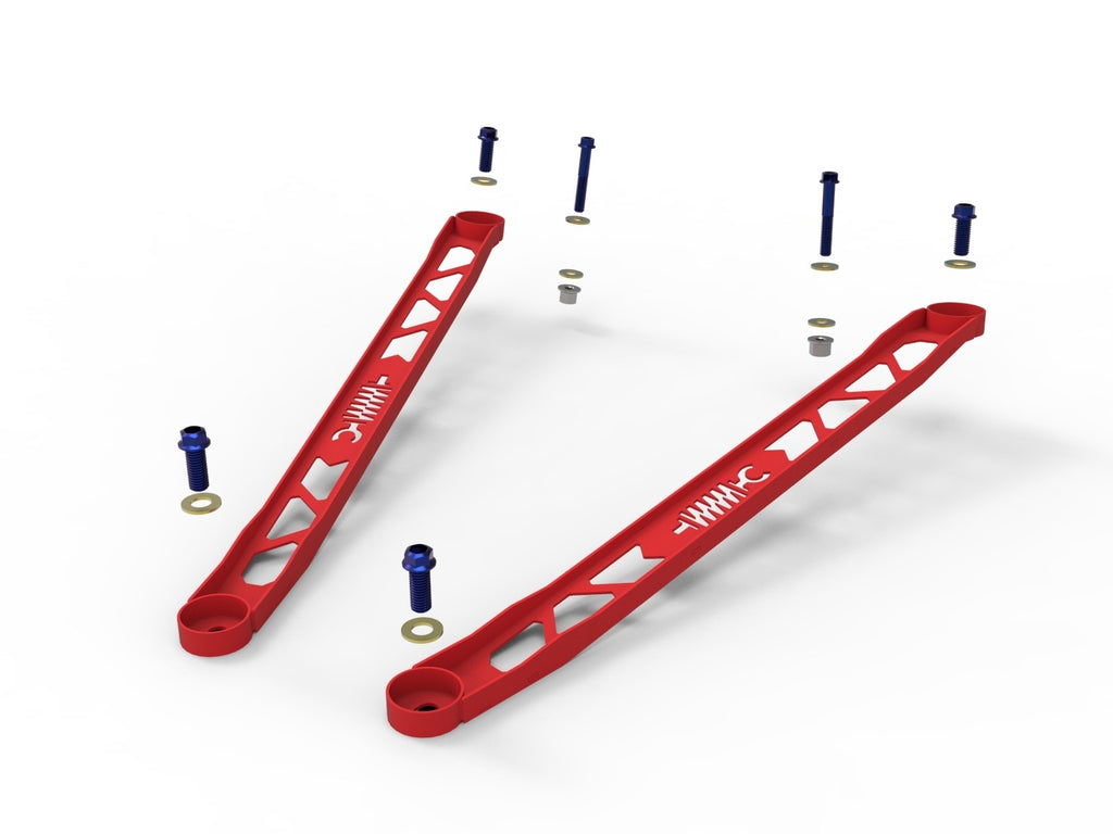 aFe CONTROL 304 Stainless Steel Front Suspension Strut Brace Red - Toyota GR Supra (A90) 20-21 - eliteracefab.com