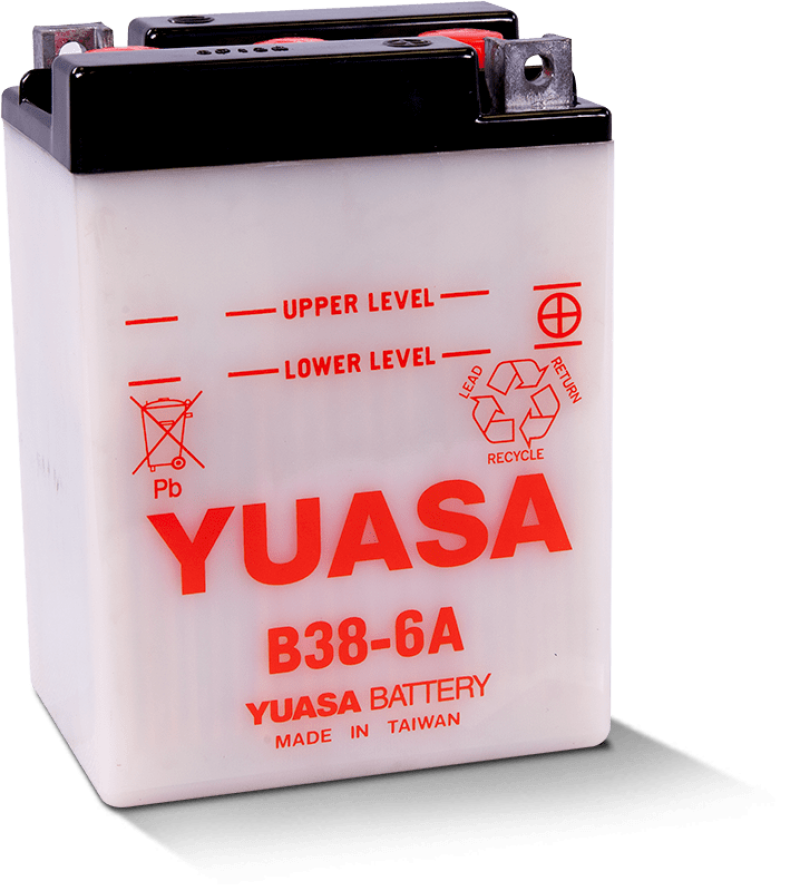 Yuasa B38-6A Conventional 6 Volt Battery Yuasa Battery