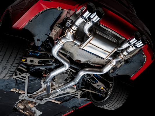 AWE Tuning BMW F8X M3/M4 SwitchPath Catback Exhaust - Chrome Silver Tips - eliteracefab.com