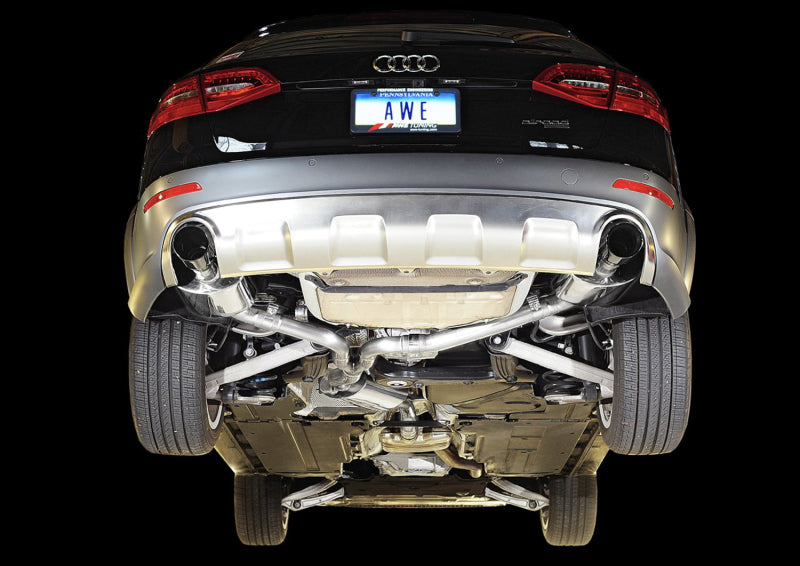 AWE Tuning Audi B8.5 All Road Touring Edition Exhaust - Dual Outlet Diamond Black Tips AWE Tuning