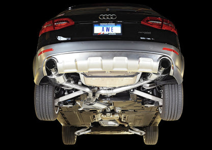 AWE Tuning Audi B8.5 All Road Touring Edition Exhaust - Dual Outlet Diamond Black Tips AWE Tuning
