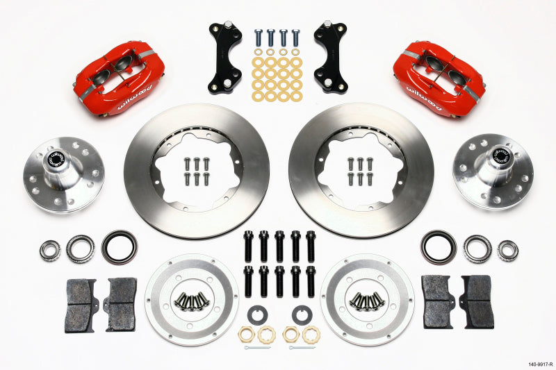 Wilwood Forged Dynalite Front Kit 11.00in Red WWE ProSpindle Wilwood