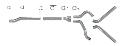 Diamond Eye KIT 4in CB MFLR RPLCMENT PIPE DUAL SS: 03-07 FORD 6.0L F250/F350 Diamond Eye Performance
