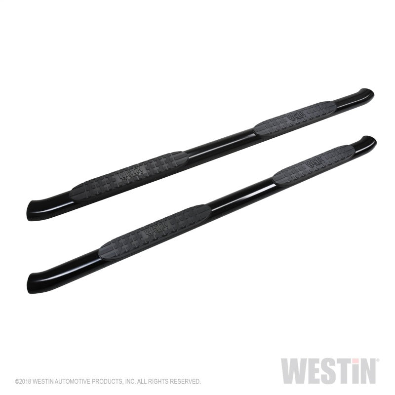 Westin 2019 Chevrolet Silverado/Sierra 1500 Crew Cab Non LD PRO TRAXX 4 Oval Nerf Step Bars - Black - eliteracefab.com