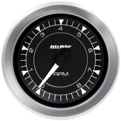 Autometer Chrono 3-3/8in 10k RPM In Dash Tachometer Gauge 8197