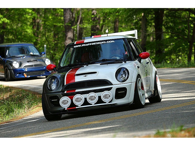 Spyder Mini Cooper 02-06 Projector Headlights DRL Black High H1 Low H1 PRO-YD-MC02-DRL-BK - eliteracefab.com