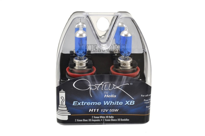 Hella H11 12V 55W Xenon White XB Bulb (Pair) - eliteracefab.com