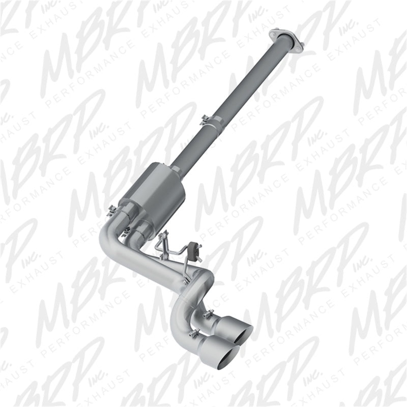 MBRP 09-14 Ford F150 Pre-Axle 4.5in OD Tips Dual Outlet 3in AL Cat Back - eliteracefab.com