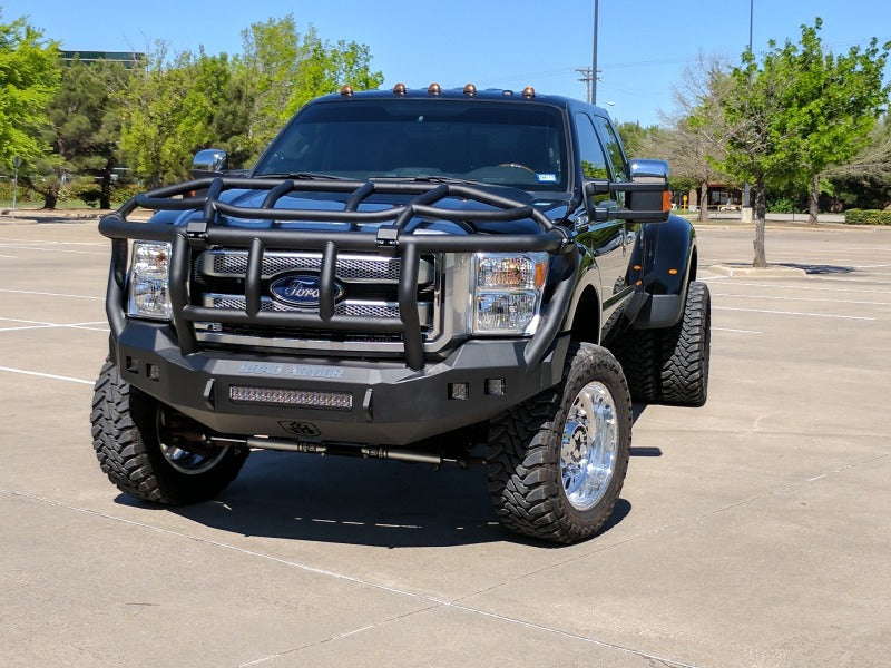 Road Armor 11-16 Ford F-250 Stealth Front Bumper w/Intimidator Guard - Tex Blk Road Armor
