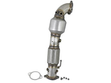 Load image into Gallery viewer, aFe Power Twisted Steel SS304 Downpipe 2.5in w/Cat 17-18 Hyundai Elantra L4-1.6L (t)