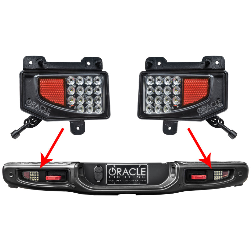 Oracle Rear Bumper LED Reverse Lights for Jeep Gladiator JT - 6000K - eliteracefab.com