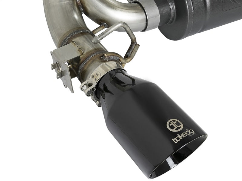 aFe Takeda 3in 304 SS Axle-Back Exhaust System w/ Black Tip 16-18 Ford Focus RS 2.3L (t) aFe