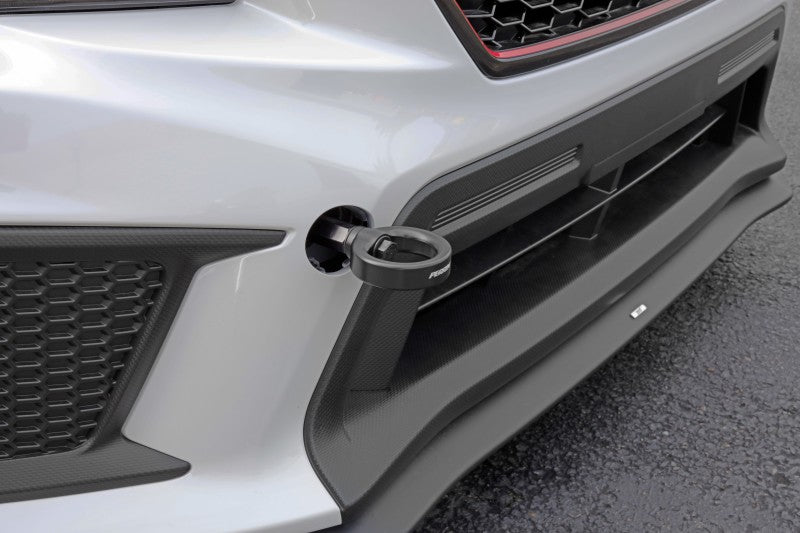 Perrin Tow Hook Kit - Front 2018+ Subaru WRX/STI - Flat Black - eliteracefab.com