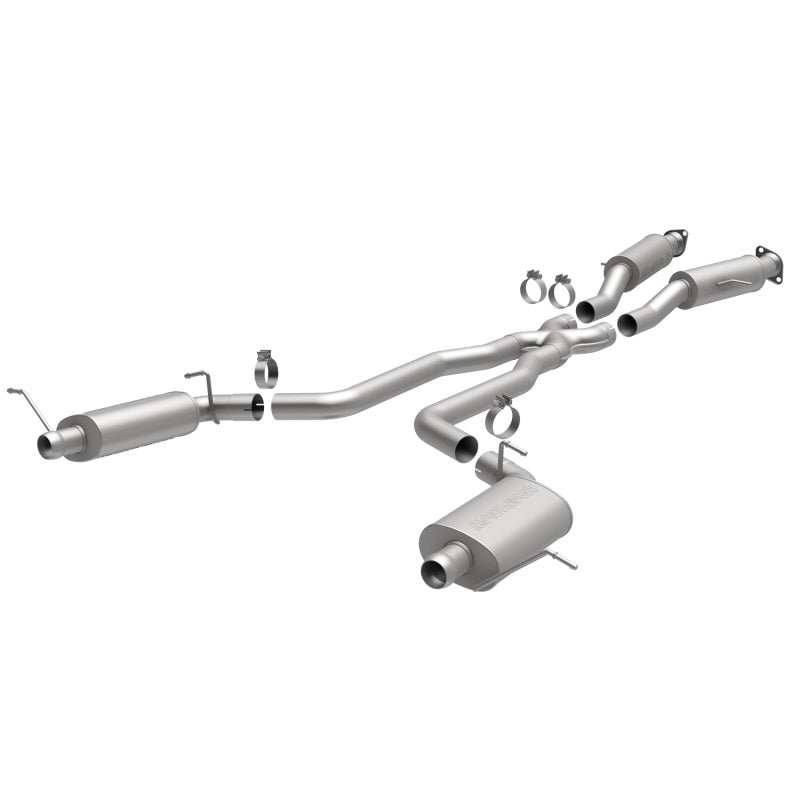 MagnaFlow 12 Jeep Grand Cherokee V8 6.4L Dual Split Rear Exit Stainless Cat Back Performance Exhaust - eliteracefab.com