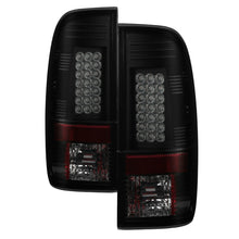 Load image into Gallery viewer, Spyder 08-16 Ford Super Duty LED Tail Lights Black Smoke ALT-YD-FS07-LED-BSM - eliteracefab.com