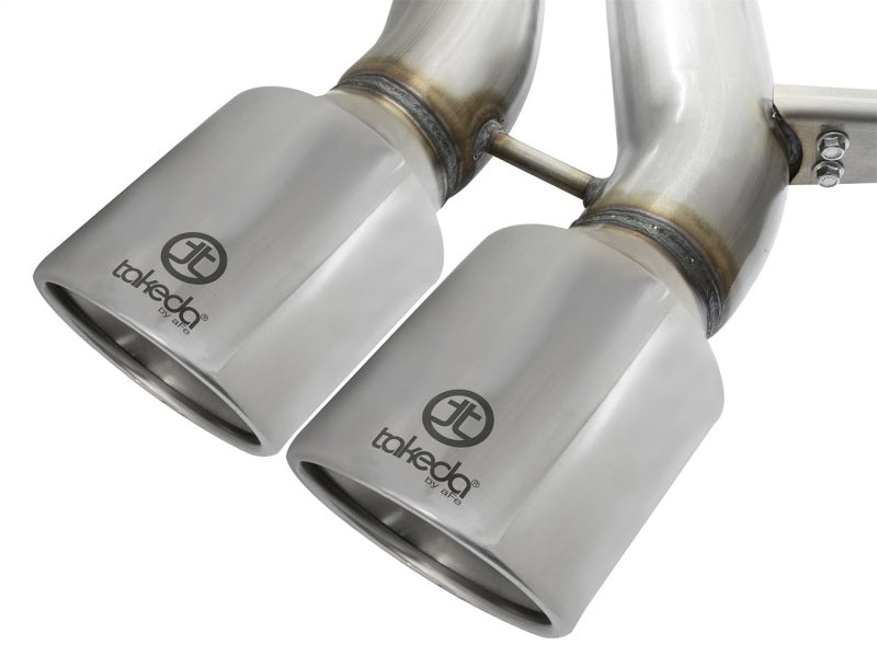 aFe POWER Takeda 3in 304 SS Cat-Back Exhaust w/ Polished Tips 13-17 Ford Focus ST L4-2.0L (t) - eliteracefab.com