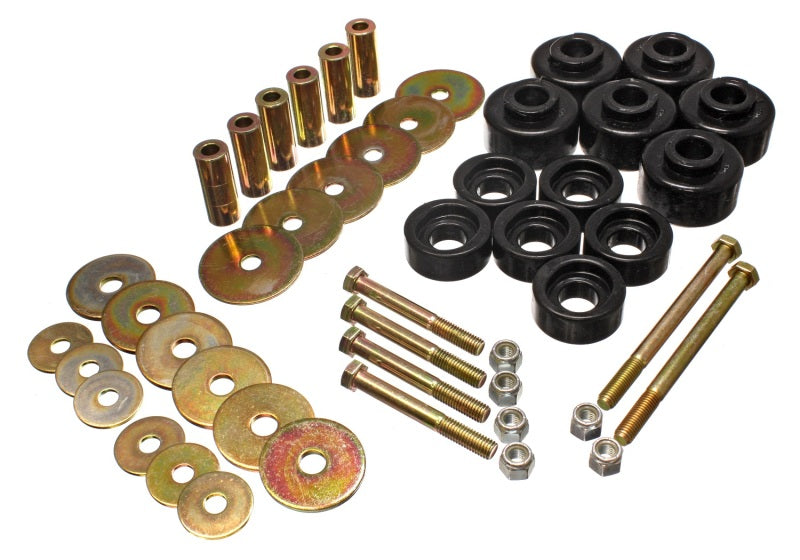 Energy Suspension 97-03 Ford F-100/F-150 2WD/F250 2WD & L-Duty Black Body (Cab) Mount Set - eliteracefab.com