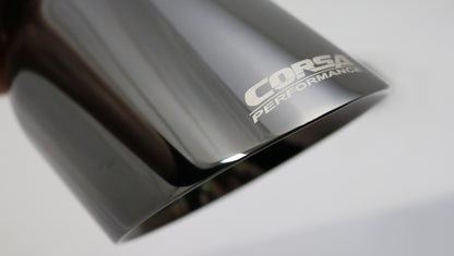 Corsa Single Universal 2.75in Inlet / 4.5in Outlet Black PVD Pro-Series Tip Kit CORSA Performance