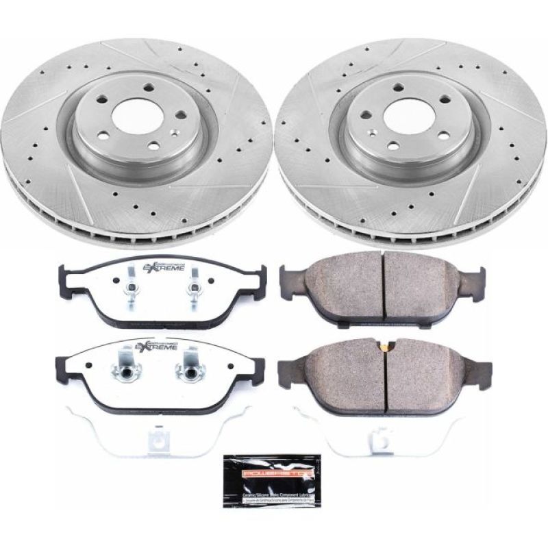 Power Stop 12-16 Audi A6 Quattro Front Z26 Street Warrior Brake Kit - eliteracefab.com