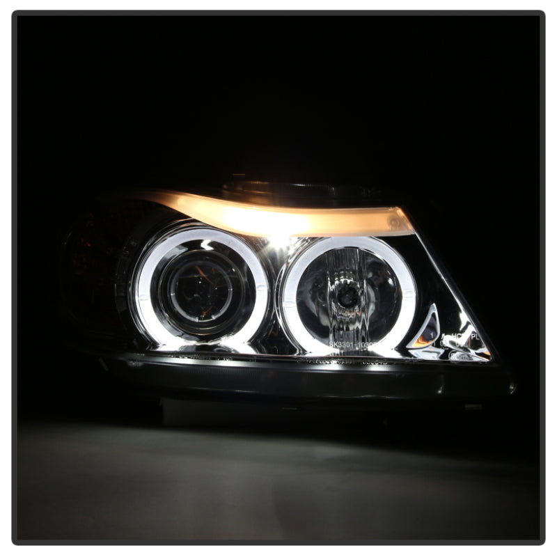 Spyder BMW E90 3-Series 06-08 Projector LED Halo Amber Reflctr Rplc Bulb Smke PRO-YD-BMWE9005-AM-SM - eliteracefab.com