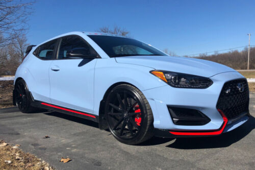 Rally Armor 19-22 for Hyundai Veloster N Black UR Mud Flap w/ Red Logo - eliteracefab.com