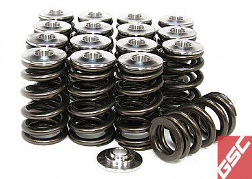 GSC P-D 4G63T EVO 1-9 Stage 2 Beehive Valve Springs w/ Titanium Retainer Valvetrain Kit (Use factor - eliteracefab.com