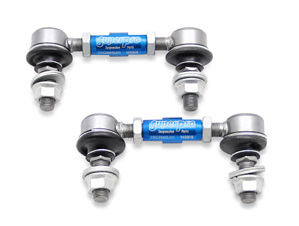 SuperPro 1997 Chevrolet Corvette 0 Front HD Adjustable End Link Set (12mm Studs 100mm-120mm Length) - eliteracefab.com