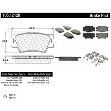 Load image into Gallery viewer, POSIQUIET TOYOTA CERAMIC REAR BRAKE PADS, 105.12120 - eliteracefab.com