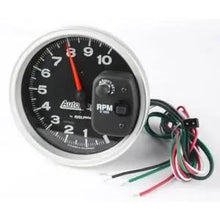 Load image into Gallery viewer, AutoMeter GAUGE; TACHOMETER; 5in.; 10K RPM; PEDESTAL W/EXT. SHIFT-LITE; BLACK; AUTO GAGE - eliteracefab.com