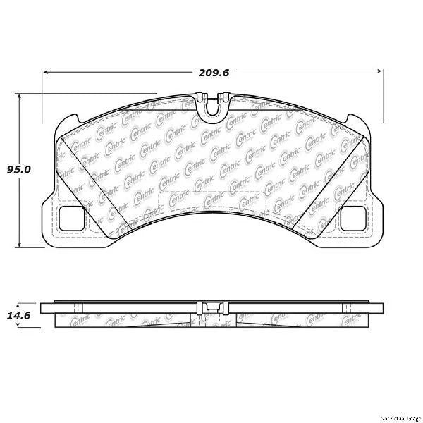 POSIQUIET 08-10 PORSCHE CAYENNE / 08 VW TOUAREG SEMI-METALLIC FRONT BRAKE PADS, 104.13490 - eliteracefab.com